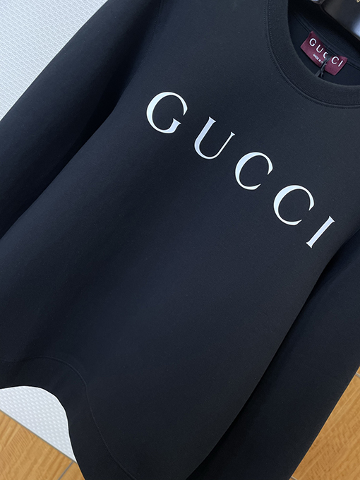 グッチ GUCCI レターロゴプリントクルーネックスウェットシャツ