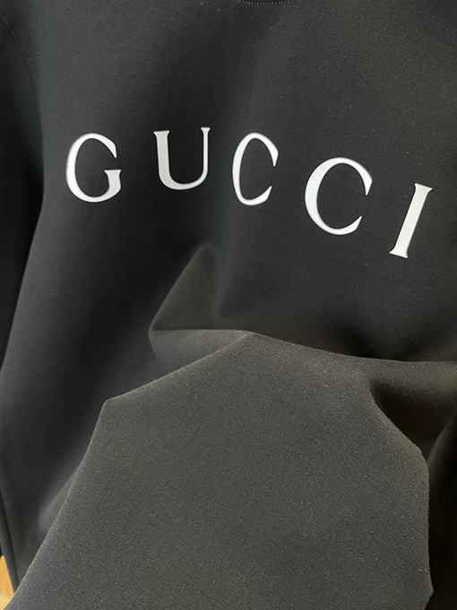 グッチ GUCCI レターロゴプリントクルーネックスウェットシャツ