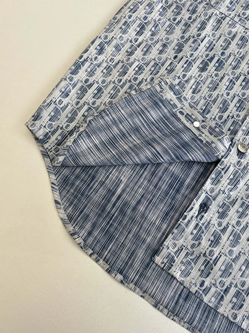 ディオール クラシックなモノグラム総柄デニムシャツジャケット