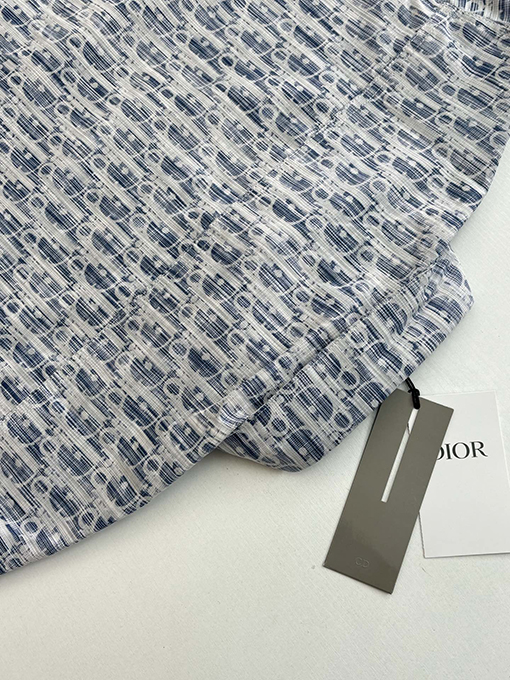 ディオール クラシックなモノグラム総柄デニムシャツジャケット