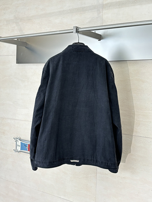 クロムハーツ 新作ヘリンボーン柄ウォッシュワークウェア中綿ジャケット