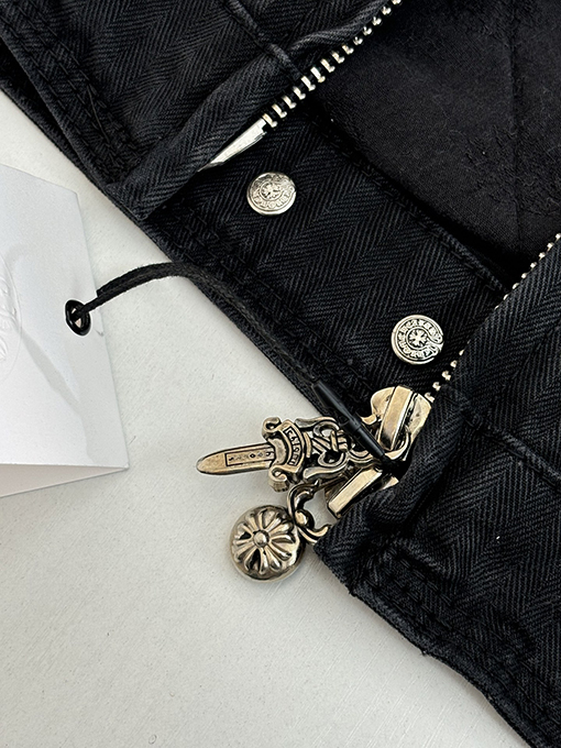 クロムハーツ 新作ヘリンボーン柄ウォッシュワークウェア中綿ジャケット