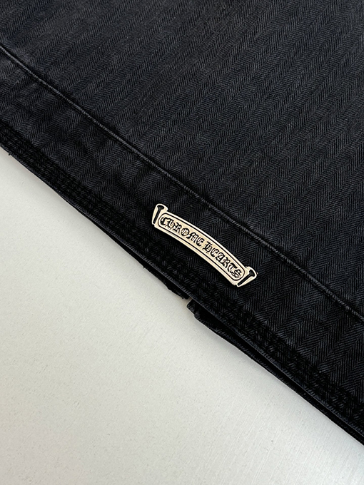 クロムハーツ 新作ヘリンボーン柄ウォッシュワークウェア中綿ジャケット