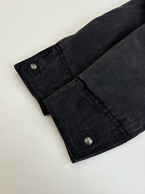 クロムハーツ 新作ヘリンボーン柄ウォッシュワークウェア中綿ジャケット