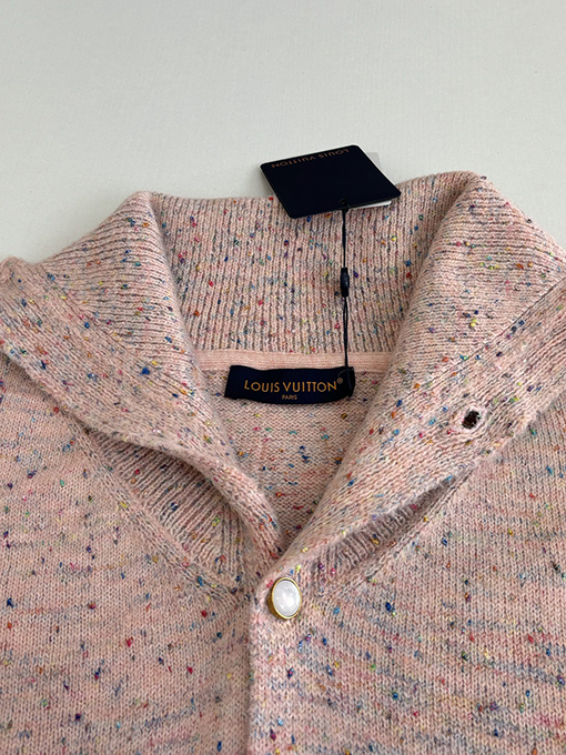 ルイヴィトンコピー ツイードとウールのニットカーディガン