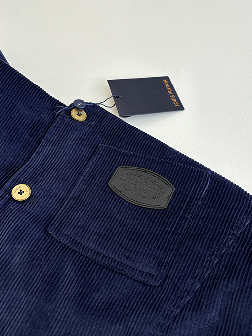 ルイヴィトン Vネックコーデュロイモノグラムパッチワークジャケット