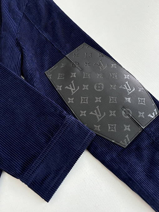 ルイヴィトン Vネックコーデュロイモノグラムパッチワークジャケット