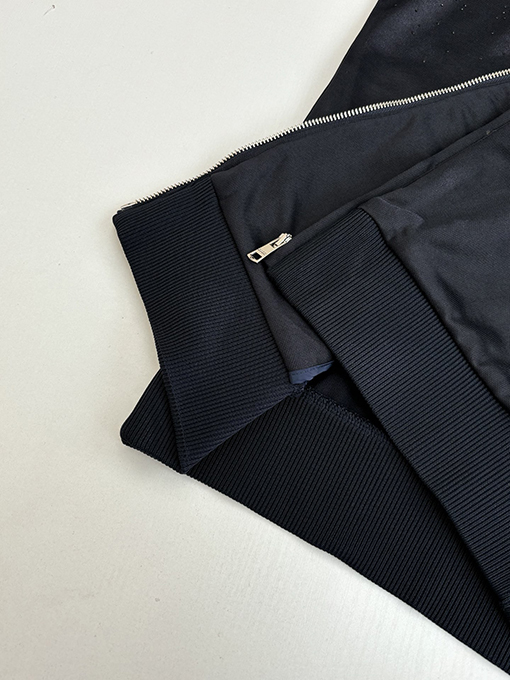 グッチ ラインストーングラデーションプレーンニットジップアップスタンドカラージャケット