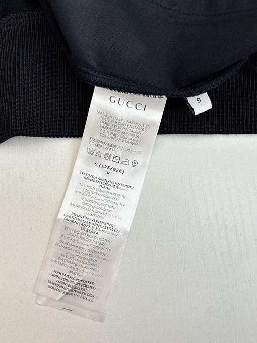 グッチ ラインストーングラデーションプレーンニットジップアップスタンドカラージャケット