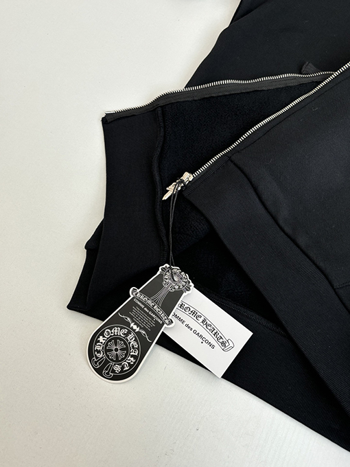 クロムハーツ キャラクターサンスクリットプリントジッパーフード付きスウェットシャツ