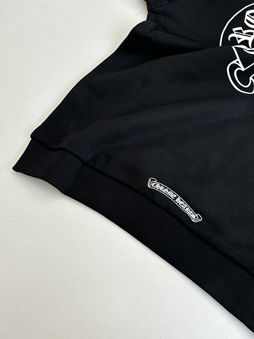 クロムハーツ キャラクターサンスクリットプリントジッパーフード付きスウェットシャツ