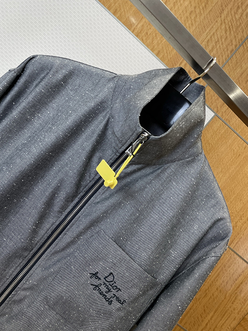 ディオール ポケット刺繍スタンドカラージャケット