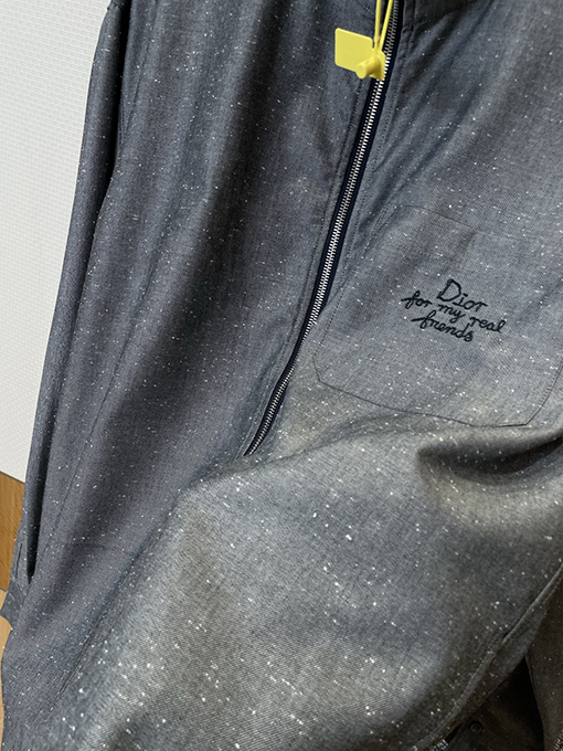 ディオール ポケット刺繍スタンドカラージャケット