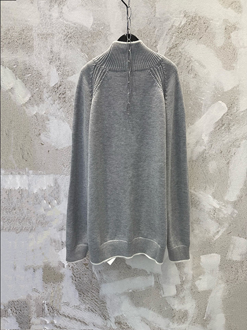 モンクレールスーパーコピー ピュアウールのロゴタートルネックニット長袖セーター