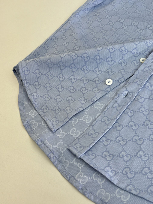 グッチ 限定馬年馬術スポーツ刺繍入りダブルGプリントシャツ