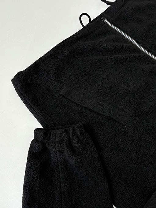 プラダ ロゴフリース ジップアップ フードジャケット