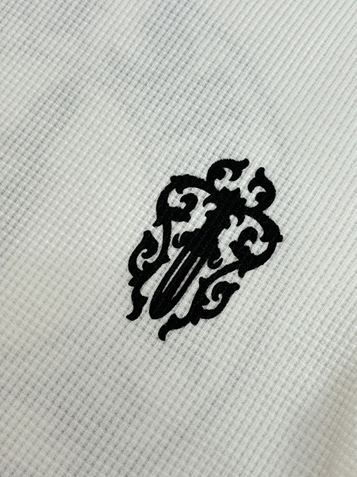 クロムハーツ Ch レディースフィギュアサンスクリットプリントワッフル長袖シャツ