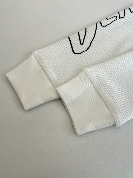 クロムハーツ Ch レディースフィギュアサンスクリットプリントワッフル長袖シャツ