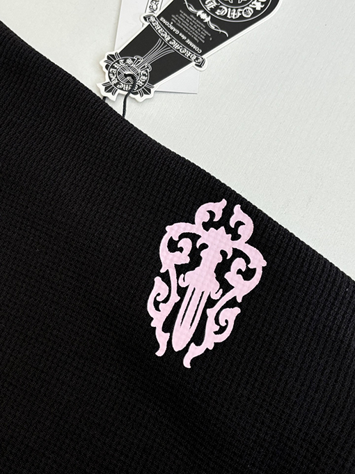 クロムハーツ Ch レディースフィギュアサンスクリットプリントワッフル長袖シャツ