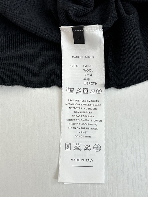 クロムハーツスーパーコピー クロスのスクロール刺繍ウールニットセーター