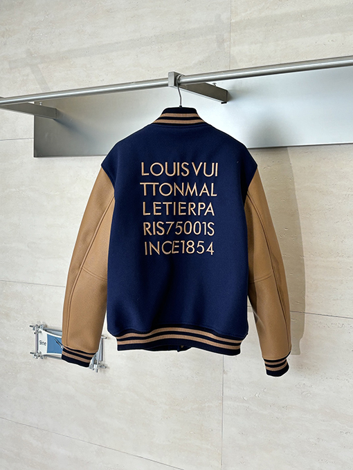 ルイヴィトンスーパーコピー 手作りのビーズラインストーンパッチワークベースボールジャケット