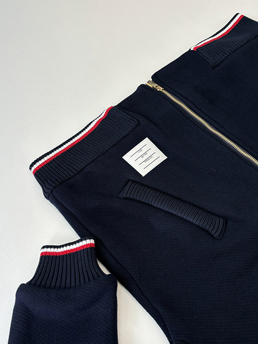 ルイヴィトン コーヒー色の刺繍入り文字入りラムウールジャケット