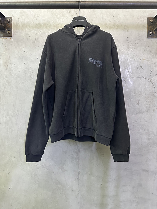 バレンシアガ BALENCIAGA コーラのぼかしプリントウォッシュジップアップジャケット