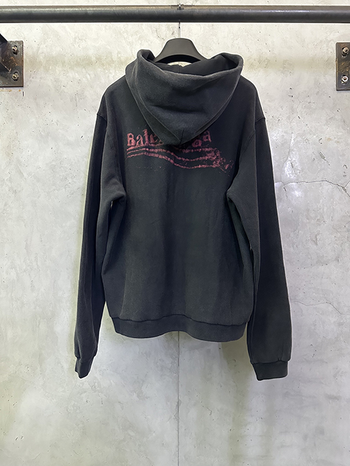 バレンシアガ BALENCIAGA コーラのぼかしプリントウォッシュジップアップジャケット