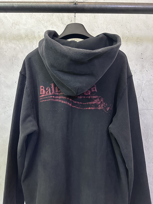 バレンシアガ BALENCIAGA コーラのぼかしプリントウォッシュジップアップジャケット