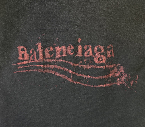 バレンシアガ BALENCIAGA コーラのぼかしプリントウォッシュジップアップジャケット