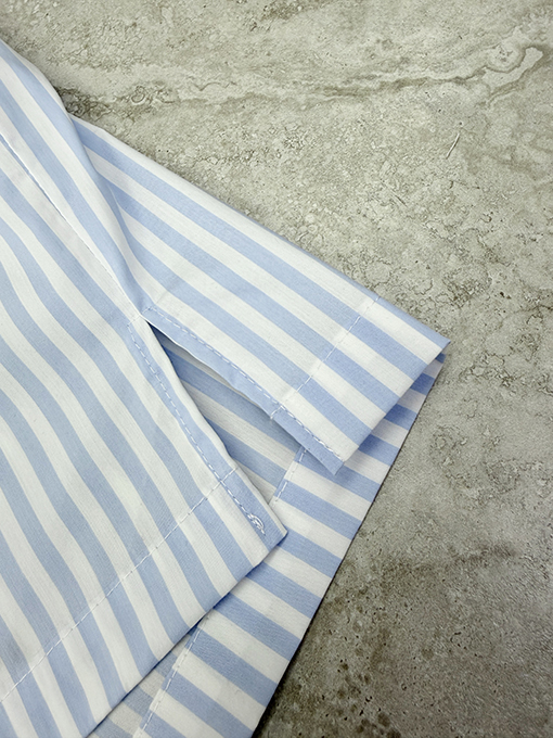 ルイヴィトンThe Darjeeling Limited 刺繍入りストライプ半袖シャツ