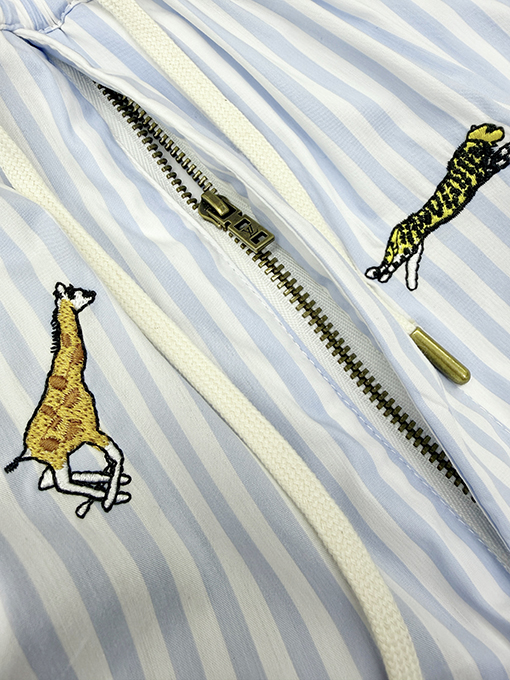 ルイヴィトン The Darjeeling Limited 刺繍ストライプショートパンツ