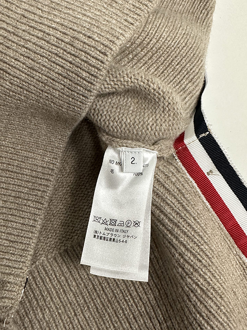 トムブラウン レディースボウタイプルオーバーウールセーター