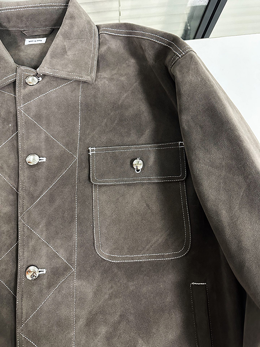 トムブラウンコピー ワークウェアスエードジャケット