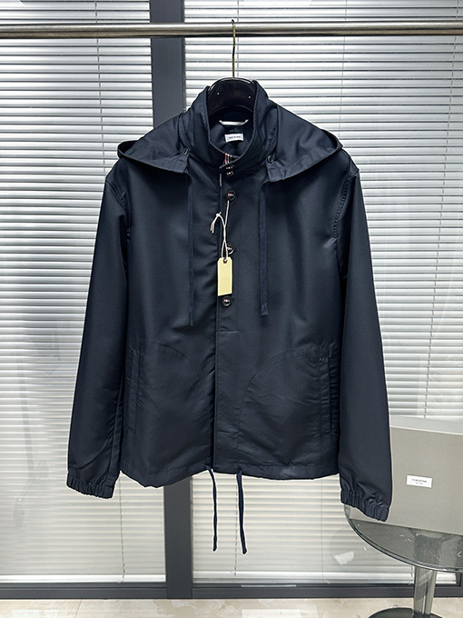 トムブラウン リボンボタンフードジャケット