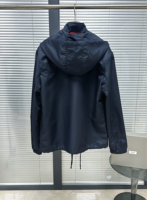 トムブラウン リボンボタンフードジャケット