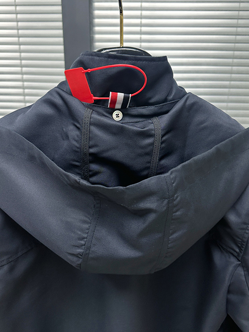 トムブラウン リボンボタンフードジャケット