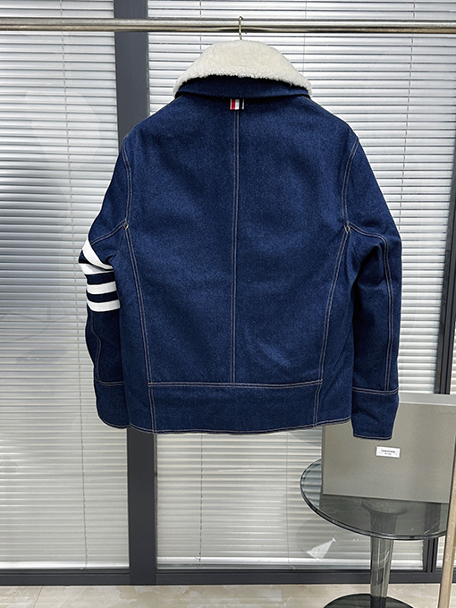 トムブラウンスーパーコピー 厚のデニムダウンジャケット