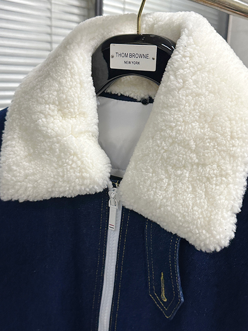 トムブラウンスーパーコピー 厚のデニムダウンジャケット