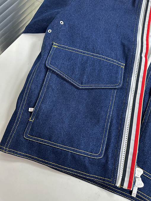 トムブラウンスーパーコピー 厚のデニムダウンジャケット