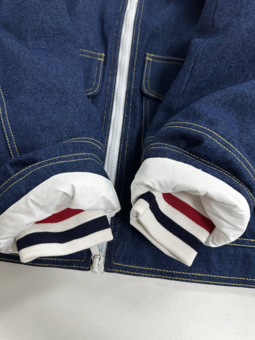 トムブラウンスーパーコピー 厚のデニムダウンジャケット