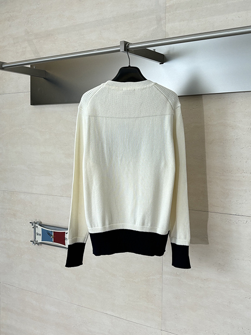 ディオール Dior レターロゴ刺繍ウールクルーネックニットセーター