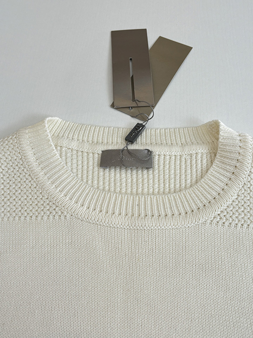 ディオール Dior レターロゴ刺繍ウールクルーネックニットセーター
