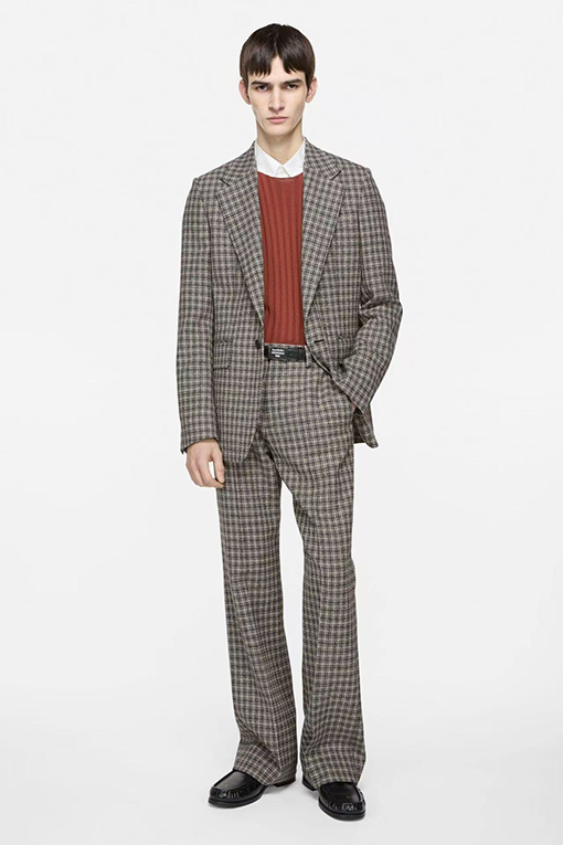 アクネストゥディオズスーパーコピー ウールチェック柄スーツジャケット