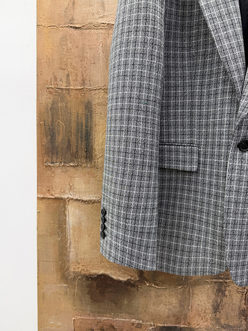 アクネストゥディオズスーパーコピー ウールチェック柄スーツジャケット