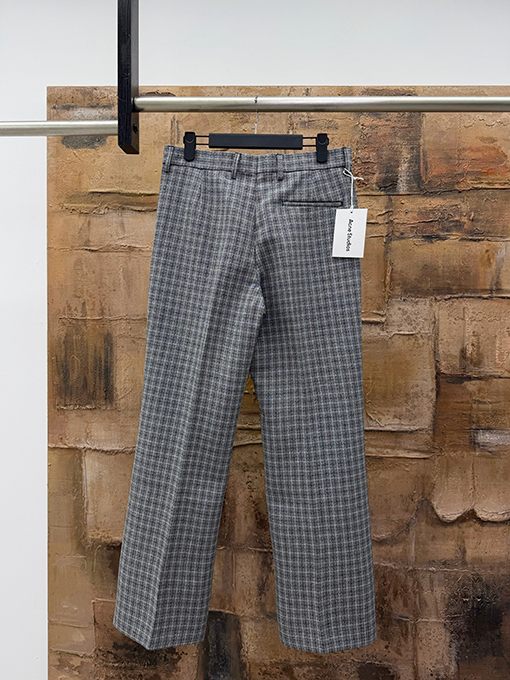 アクネストゥディオズ ウールチェック柄パンツ