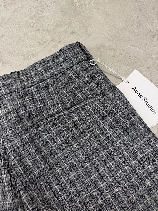 アクネストゥディオズ ウールチェック柄パンツ