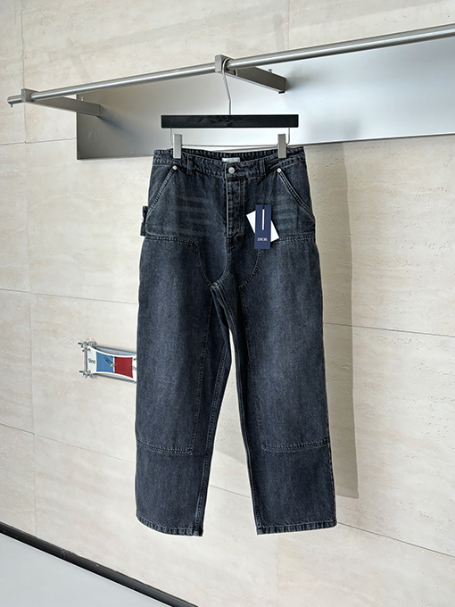 ディオール 新作ブレード刺繍デニムロギングパンツ