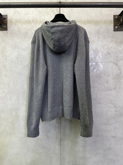 バーバリーコピー ウール混紡のジップアップフード付き刺繍コート