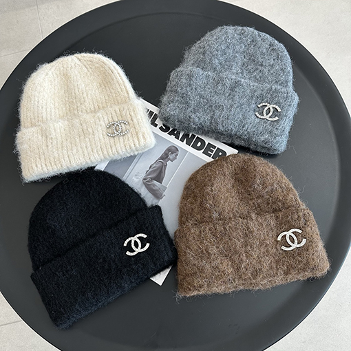 シャネルスーパーコピー ラインストーンウールニット帽